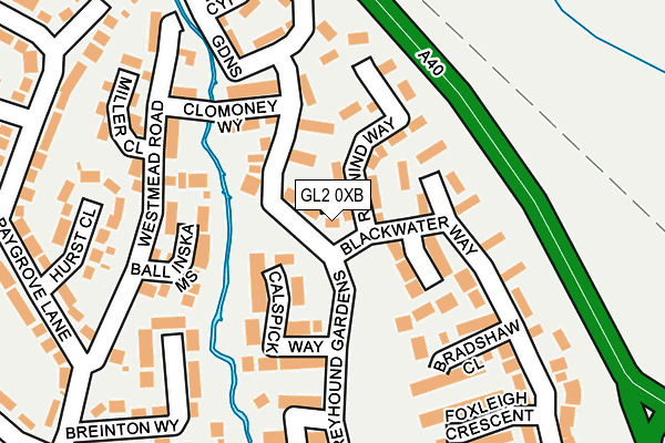 GL2 0XB map - OS OpenMap – Local (Ordnance Survey)