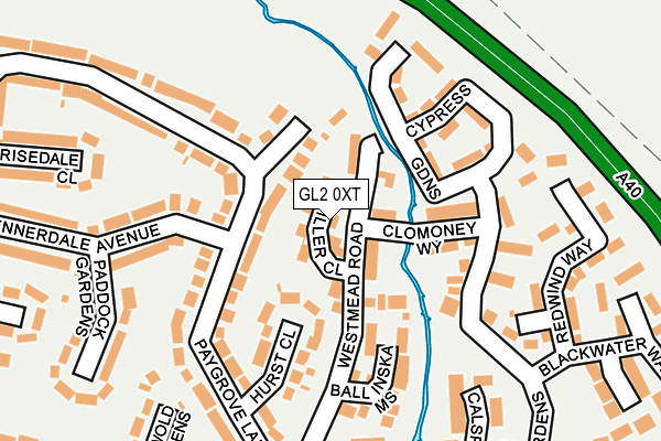 GL2 0XT map - OS OpenMap – Local (Ordnance Survey)