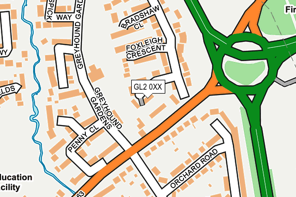 GL2 0XX map - OS OpenMap – Local (Ordnance Survey)