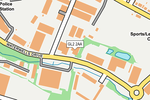 GL2 2AA map - OS OpenMap – Local (Ordnance Survey)