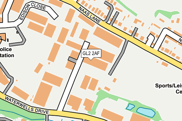 GL2 2AF map - OS OpenMap – Local (Ordnance Survey)