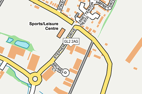 GL2 2AG map - OS OpenMap – Local (Ordnance Survey)