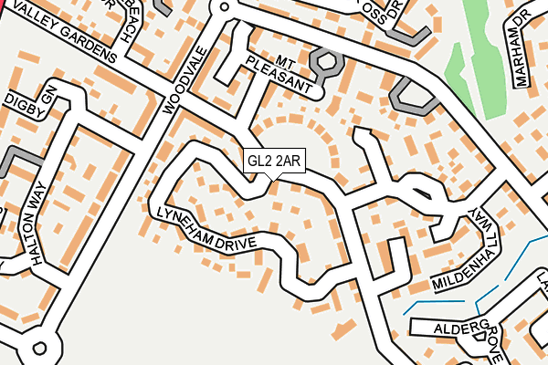 GL2 2AR map - OS OpenMap – Local (Ordnance Survey)