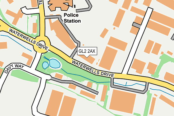 GL2 2AX map - OS OpenMap – Local (Ordnance Survey)