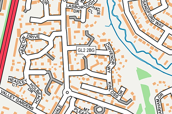 GL2 2BG map - OS OpenMap – Local (Ordnance Survey)