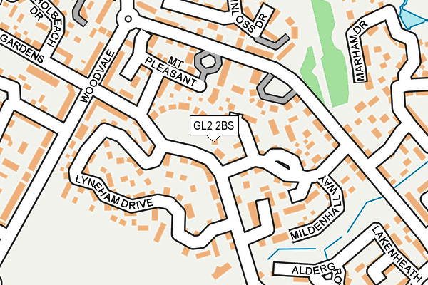 GL2 2BS map - OS OpenMap – Local (Ordnance Survey)