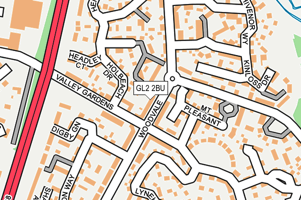 GL2 2BU map - OS OpenMap – Local (Ordnance Survey)