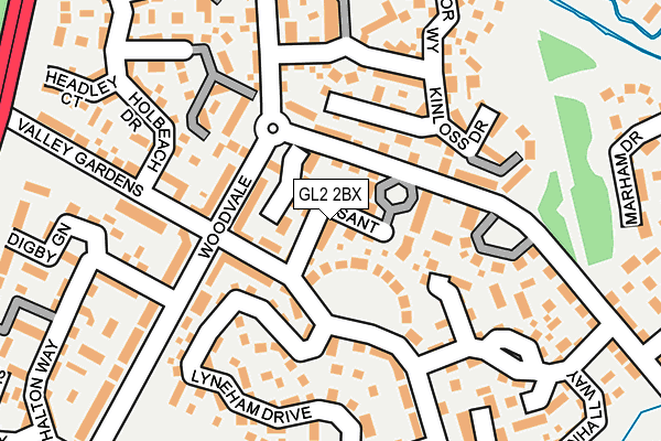 GL2 2BX map - OS OpenMap – Local (Ordnance Survey)