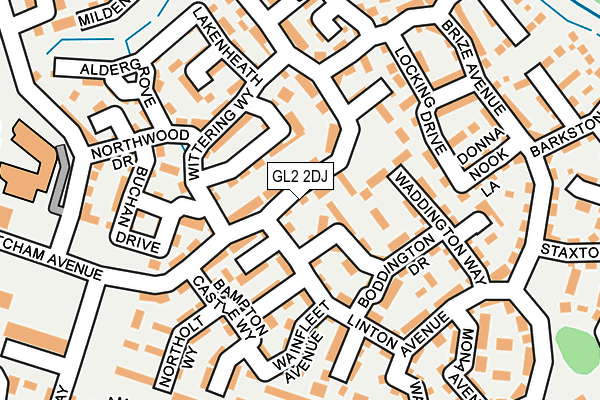 GL2 2DJ map - OS OpenMap – Local (Ordnance Survey)