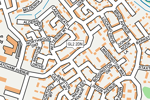 GL2 2DN map - OS OpenMap – Local (Ordnance Survey)