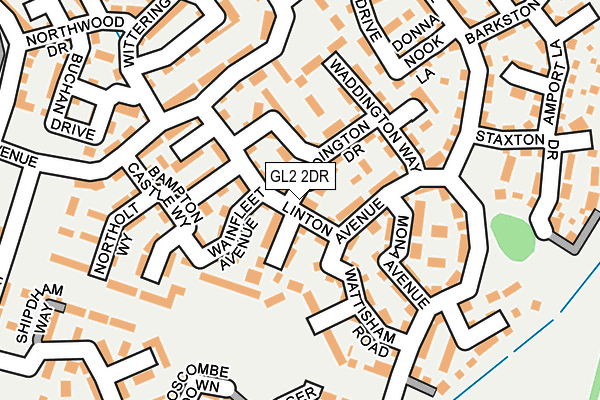 GL2 2DR map - OS OpenMap – Local (Ordnance Survey)