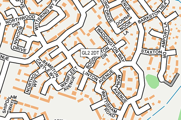 GL2 2DT map - OS OpenMap – Local (Ordnance Survey)