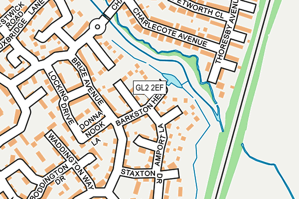 GL2 2EF map - OS OpenMap – Local (Ordnance Survey)