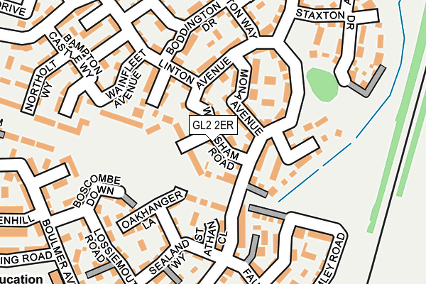 GL2 2ER map - OS OpenMap – Local (Ordnance Survey)