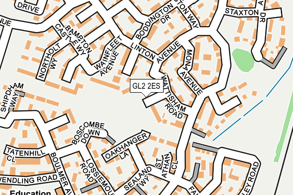 GL2 2ES map - OS OpenMap – Local (Ordnance Survey)