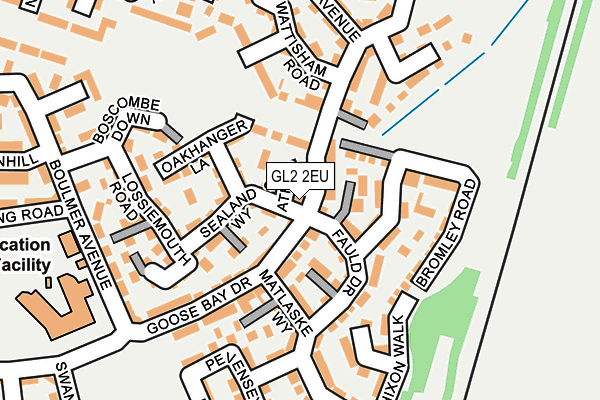 GL2 2EU map - OS OpenMap – Local (Ordnance Survey)