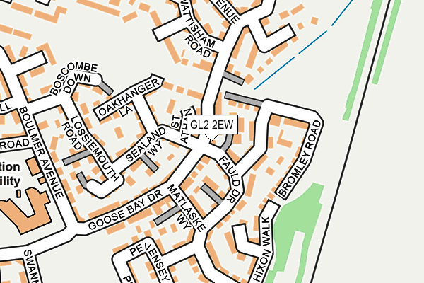 GL2 2EW map - OS OpenMap – Local (Ordnance Survey)