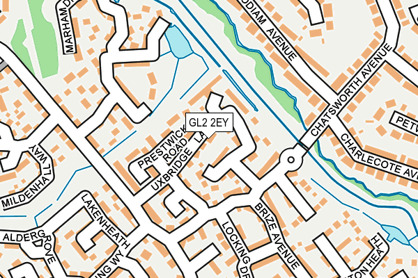 GL2 2EY map - OS OpenMap – Local (Ordnance Survey)