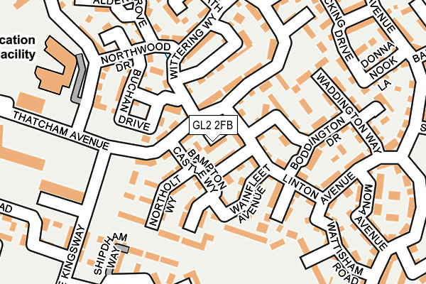 GL2 2FB map - OS OpenMap – Local (Ordnance Survey)