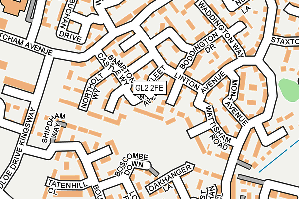 GL2 2FE map - OS OpenMap – Local (Ordnance Survey)