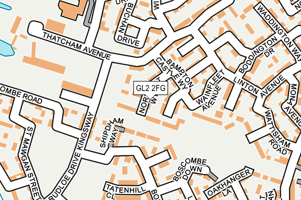 GL2 2FG map - OS OpenMap – Local (Ordnance Survey)