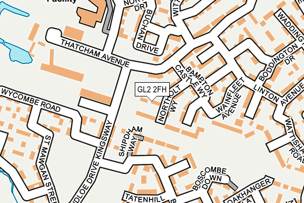 GL2 2FH map - OS OpenMap – Local (Ordnance Survey)