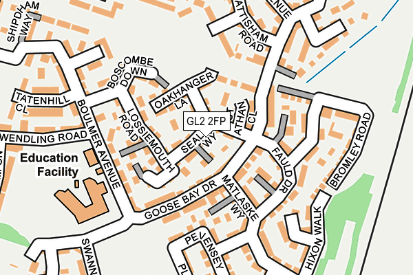 GL2 2FP map - OS OpenMap – Local (Ordnance Survey)