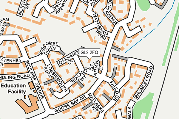 GL2 2FQ map - OS OpenMap – Local (Ordnance Survey)