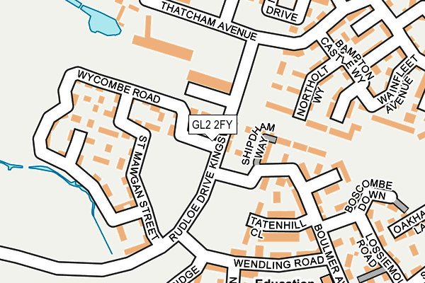 GL2 2FY map - OS OpenMap – Local (Ordnance Survey)