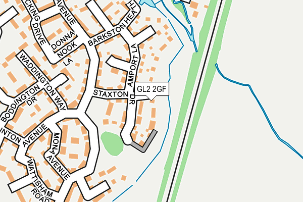 GL2 2GF map - OS OpenMap – Local (Ordnance Survey)