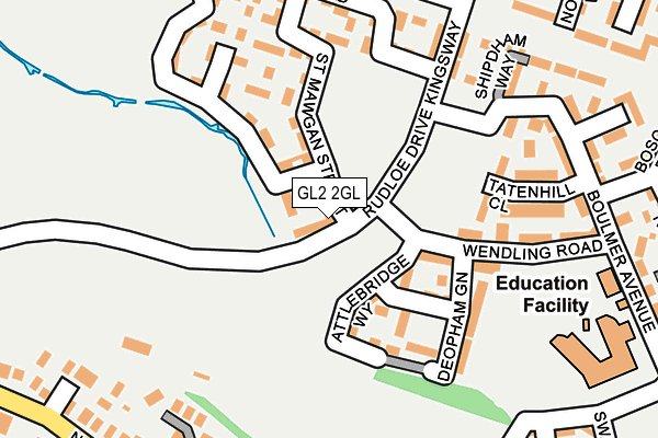 GL2 2GL map - OS OpenMap – Local (Ordnance Survey)