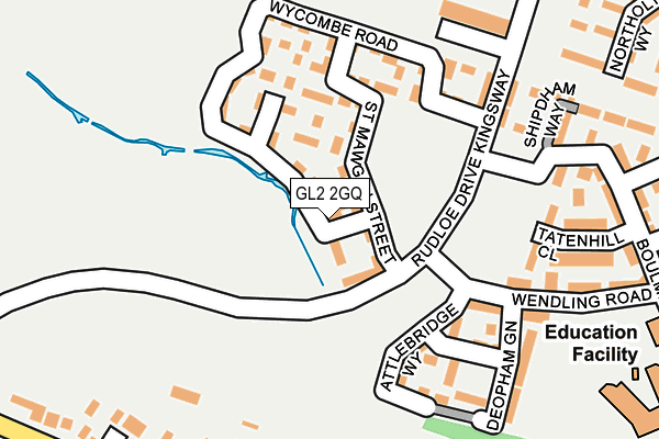 GL2 2GQ map - OS OpenMap – Local (Ordnance Survey)