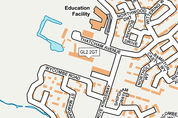 GL2 2GT map - OS OpenMap – Local (Ordnance Survey)