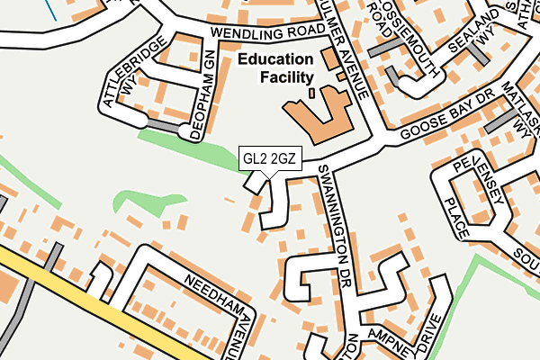 GL2 2GZ map - OS OpenMap – Local (Ordnance Survey)