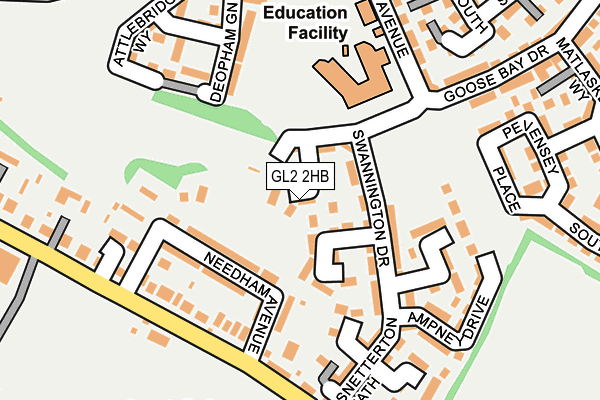 GL2 2HB map - OS OpenMap – Local (Ordnance Survey)