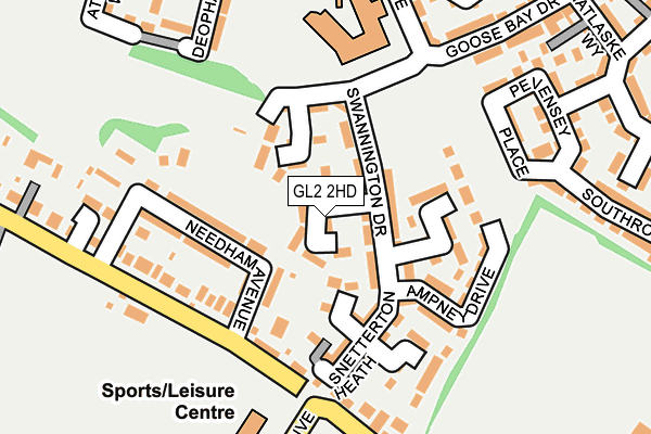 GL2 2HD map - OS OpenMap – Local (Ordnance Survey)