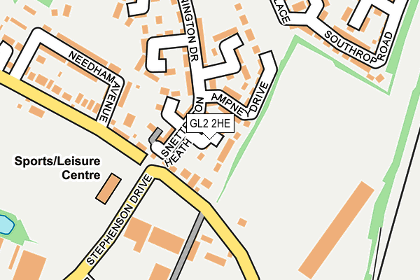 GL2 2HE map - OS OpenMap – Local (Ordnance Survey)