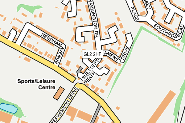 GL2 2HF map - OS OpenMap – Local (Ordnance Survey)