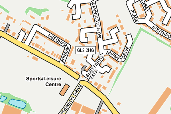GL2 2HG map - OS OpenMap – Local (Ordnance Survey)