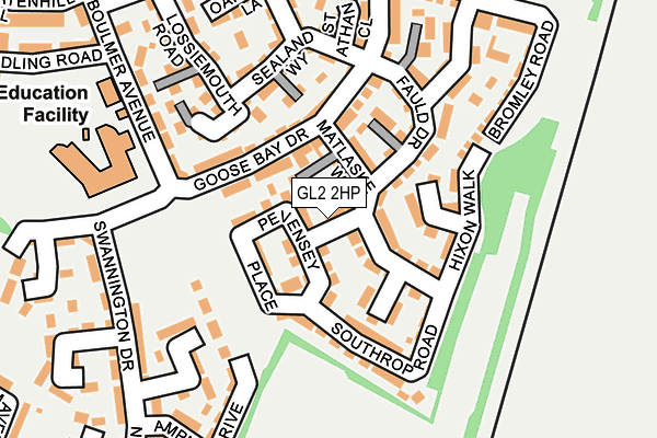 GL2 2HP map - OS OpenMap – Local (Ordnance Survey)