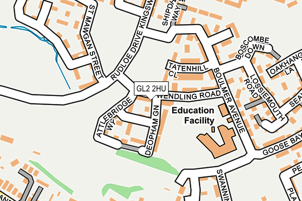 GL2 2HU map - OS OpenMap – Local (Ordnance Survey)
