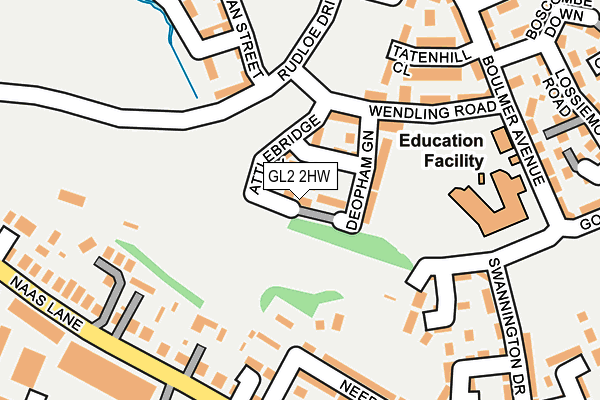 GL2 2HW map - OS OpenMap – Local (Ordnance Survey)