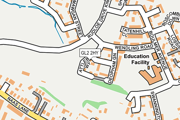 GL2 2HY map - OS OpenMap – Local (Ordnance Survey)