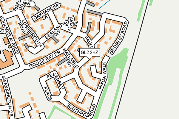 GL2 2HZ map - OS OpenMap – Local (Ordnance Survey)