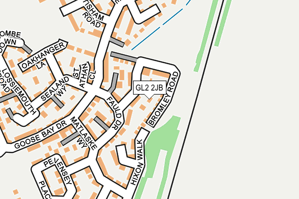 GL2 2JB map - OS OpenMap – Local (Ordnance Survey)