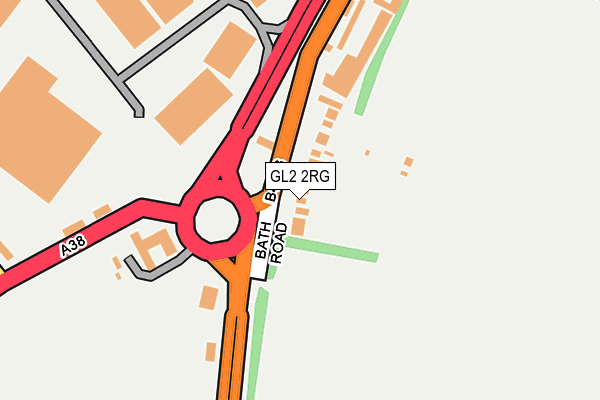 GL2 2RG map - OS OpenMap – Local (Ordnance Survey)