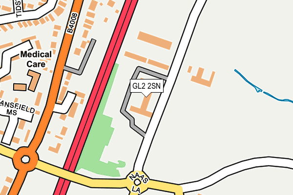 GL2 2SN map - OS OpenMap – Local (Ordnance Survey)