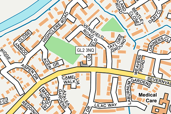GL2 3NQ map - OS OpenMap – Local (Ordnance Survey)