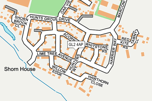 GL2 4AP map - OS OpenMap – Local (Ordnance Survey)