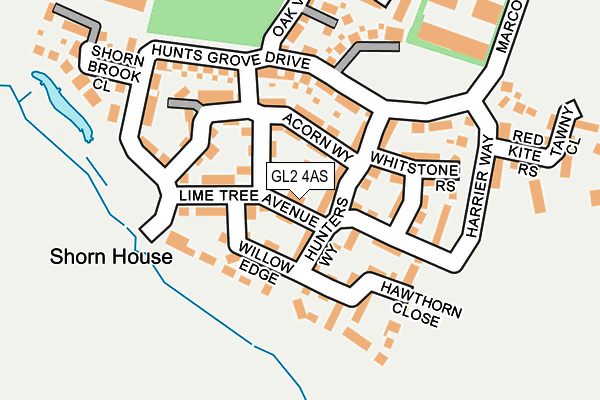 GL2 4AS map - OS OpenMap – Local (Ordnance Survey)